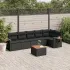 Set canapele de grădină, 7 piese, cu perne, bej, poliratan GartenMobel Dekor