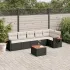 Set canapele de grădină, 7 piese, cu perne, bej, poliratan GartenMobel Dekor