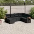 Set canapele de grădină, 7 piese, cu perne, bej, poliratan GartenMobel Dekor