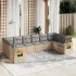 Set canapele de grădină cu perne, 10 piese, negru, poliratan GartenMobel Dekor