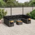 Set canapele de grădină cu perne, 10 piese, bej, poliratan GartenMobel Dekor