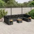 Set canapele de grădină cu perne, 11 piese, gri, poliratan GartenMobel Dekor