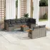 Set canapele de grădină cu perne, 10 piese, negru, poliratan GartenMobel Dekor