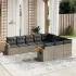 Set canapele de grădină cu perne, 10 piese, bej, poliratan GartenMobel Dekor