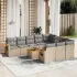 Set canapele de grădină cu perne, 11 piese, gri, poliratan GartenMobel Dekor