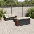 Set canapele de grădină, 7 piese, cu perne, bej, poliratan GartenMobel Dekor