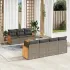 Set canapele de grădină, 8 piese, cu perne, bej, poliratan GartenMobel Dekor