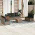 Set canapele de grădină, 8 piese, cu perne, bej, poliratan GartenMobel Dekor