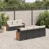 Set canapele de grădină, 8 piese, cu perne, bej, poliratan GartenMobel Dekor