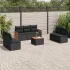 Set canapele de grădină, 8 piese, cu perne, bej, poliratan GartenMobel Dekor