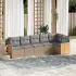 Set canapele de grădină cu perne, 6 piese, bej, poliratan GartenMobel Dekor