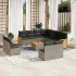 Set canapele de grădină cu perne, 12 piese, bej, poliratan GartenMobel Dekor