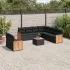 Set canapele de grădină cu perne, 10 piese, bej, poliratan GartenMobel Dekor