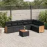 Set canapele de grădină cu perne, 8 piese, gri, poliratan GartenMobel Dekor