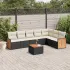 Set canapele de grădină cu perne, 8 piese, gri, poliratan GartenMobel Dekor