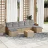 Set mobilier de grădină cu perne, 8 piese, negru, poliratan GartenMobel Dekor