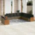 Set canapele de grădină cu perne, 11 piese, bej, poliratan GartenMobel Dekor