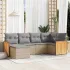 Set mobilier de grădină cu perne, 6 piese, negru, poliratan GartenMobel Dekor
