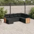 Set canapele de grădină, 7 piese, cu perne, bej, poliratan GartenMobel Dekor