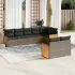 Set canapele de grădină, 8 piese, cu perne, bej, poliratan GartenMobel Dekor
