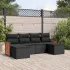 Set mobilier grădină cu perne, 6 piese, gri, poliratan GartenMobel Dekor