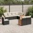 Set canapele de grădină, 8 piese, cu perne, bej, poliratan GartenMobel Dekor
