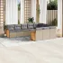 Set canapele de grădină cu perne, 10 piese, bej, poliratan GartenMobel Dekor