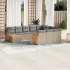 Set canapele de grădină cu perne, 11 piese, negru, poliratan GartenMobel Dekor