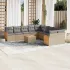 Set canapele de grădină cu perne, 11 piese, negru, poliratan GartenMobel Dekor