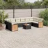 Set canapele de grădină cu perne, 11 piese, bej, poliratan GartenMobel Dekor
