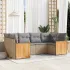 Set mobilier grădină cu perne, 6 piese, gri, poliratan GartenMobel Dekor
