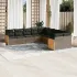 Set canapele de grădină cu perne, 10 piese, negru, poliratan GartenMobel Dekor