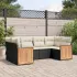 Set mobilier grădină cu perne, 6 piese, gri, poliratan GartenMobel Dekor