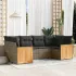 Set mobilier grădină cu perne, 6 piese, gri, poliratan GartenMobel Dekor