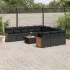 Set canapea de grădină cu perne, 12 piese, gri, poliratan GartenMobel Dekor