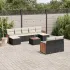 Set mobilier de grădină cu perne, 10 piese, gri, poliratan GartenMobel Dekor