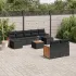 Set mobilier de grădină cu perne, 10 piese, gri, poliratan GartenMobel Dekor