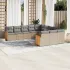 Set canapele de grădină cu perne, 11 piese, bej, poliratan GartenMobel Dekor