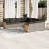 Set canapele de grădină cu perne, 11 piese, bej, poliratan GartenMobel Dekor