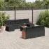 Set canapele de grădină cu perne, 11 piese, bej, poliratan GartenMobel Dekor