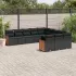 Set canapele de grădină cu perne, 11 piese, bej, poliratan GartenMobel Dekor