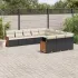 Set canapele de grădină cu perne, 11 piese, bej, poliratan GartenMobel Dekor