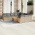 Set canapea de grădină cu perne, 12 piese, gri, poliratan GartenMobel Dekor