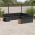 Set canapea de grădină cu perne, 12 piese, gri, poliratan GartenMobel Dekor
