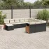 Set canapea de grădină cu perne, 12 piese, gri, poliratan GartenMobel Dekor