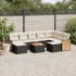 Set canapele de grădină cu perne, 10 piese, bej, poliratan GartenMobel Dekor