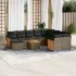 Set canapele de grădină cu perne, 11 piese, negru, poliratan GartenMobel Dekor