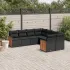 Set canapele de grădină, 8 piese, cu perne, bej, poliratan GartenMobel Dekor