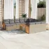 Set canapele de grădină, 13 piese, cu perne, bej, poliratan GartenMobel Dekor