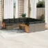 Set canapele de grădină, 13 piese, cu perne, bej, poliratan GartenMobel Dekor